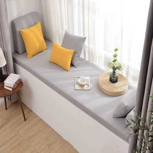 Vista 5 de Cojín de banco suave, cojín de asiento de silla largo de tamaño personalizado, cojín de asiento de muebles de interior personalizado, cojín