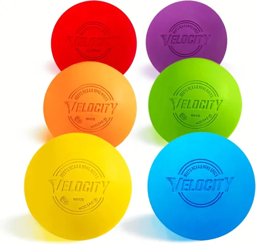 Vista 39 de Pelotas de lacrosse Velocity - 1, 2, 3, 6, 12, 18, 24, 36, 60 y 120 paquetes - para práctica, tamaño oficial aprobado por la NFHS y la universidad