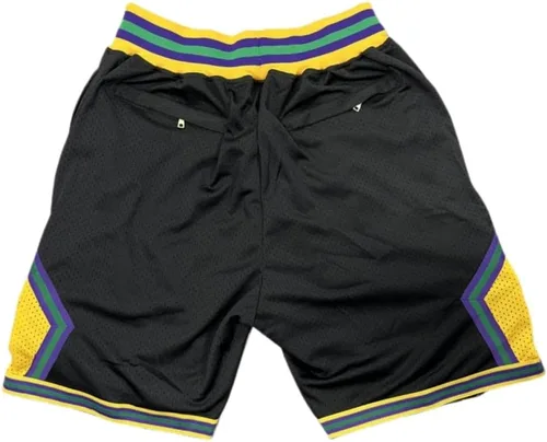Vista 2 de D-5 Pantalones cortos de baloncesto para hombre Mighty Ducks Sport Shorts VerdeNegro