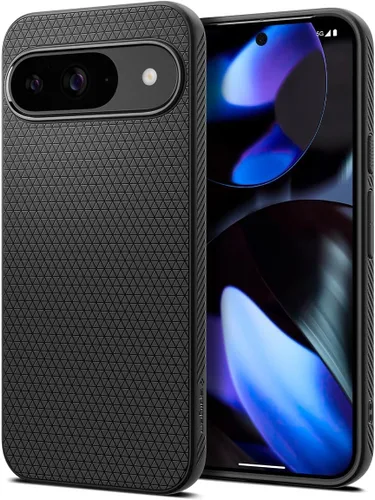 Vista 23 de Spigen Funda para Pixel 8, Liquid Air (2023) [Sin Anillo Magnético] [Protección de Grado Militar] - Abyss Green