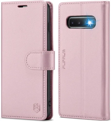 Vista 10 de FLIPALM Funda tipo cartera para Samsung Galaxy S10+/S10 Plus 6.4", color Negro