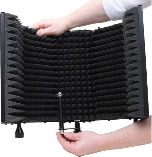 Vista 6 de Neumann Paquete de micrófono condensador U 87 Ai (níquel) con filtro de reflexión y soporte de micrófono trípode