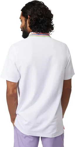 Vista 2 de Psycho Bunny Crosby Piqué Polo Blanco LG (US Hombre 6), Blanco