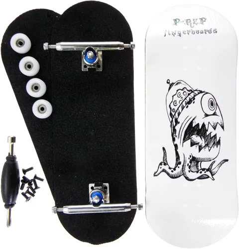 Vista 2 de P-REP V2 Performance Patineta Completa de Madera de 34mm - Alien Brain