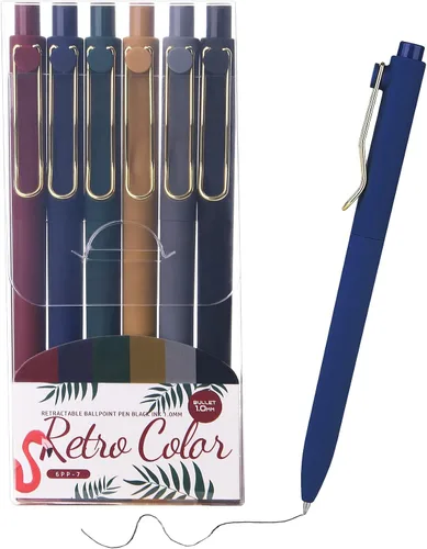 Vista 9 de WY WENYUAN Bolígrafos de Punto Fino de Escritura Suave, Bonitos Bolígrafos para Diarios, Hermosos Bolígrafos para Maestros, Tinta Negra de 1.0 Mm
