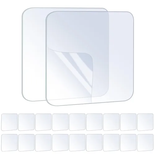 Vista 12 de ZOMPAGO 10 PIEZAS Cinta Adhesiva de Montaje Circular de Doble Cara Resistente - Impermeable, Fuerte Adherencia, Transparente, Alta Resistencia