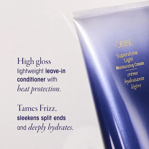 Vista 2 de Oribe Supershine Crema hidratante ligera para peinar - Añade brillo, suaviza - 5oz