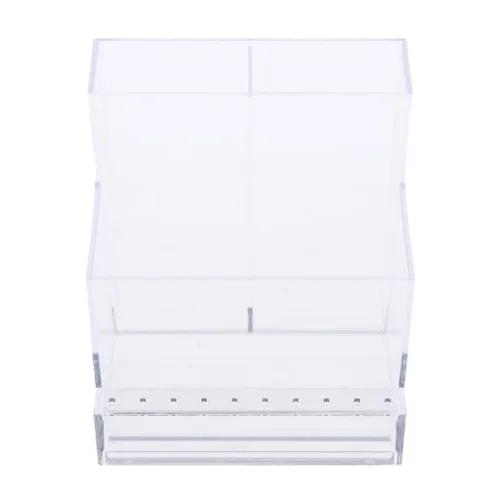 Vista 6 de F Fityle Soporte para brocas de uñas de 13 agujeros, organizador de manicura, altura: 4.1 in; ancho: 10,5/4,1 pulgadas; longitud inferior: 3.8