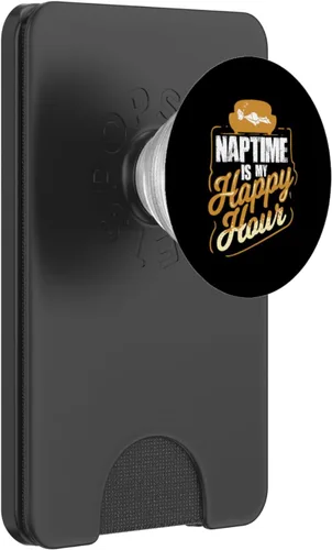 Vista 7 de Naptime Is My Happy Hour Quote For A Napper PopSockets intercambiables PopGrip
