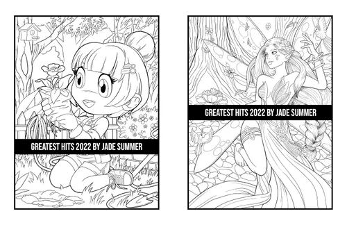 Vista 51 de Greatest Hits An Adult Coloring Book with the 100 Best Pages from the Jade Summer Collection