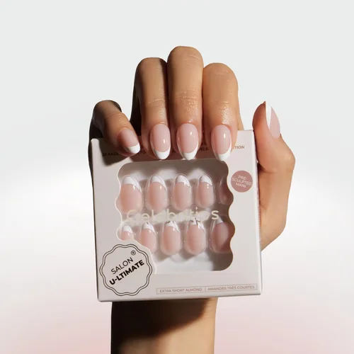 Vista 11 de Celebritips Uñas postizas a presión - Salon U-ltimate™ Bailarina, Uñas de almendra extra cortas, reutilizables 16 tamaños - Kit de 32 uñas