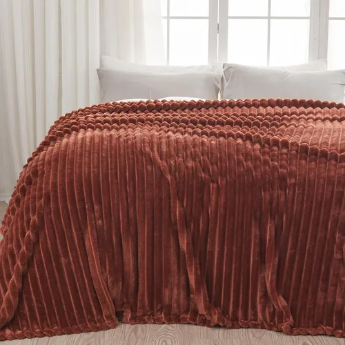 Vista 97 de NEWCOSPLAY Manta de Tiro Súper Suave Aqua Franela Sedosa Premium Forro Polar Jacquard Acanalado 3D Ligero Manta de Cama Uso en Todas las Estaciones