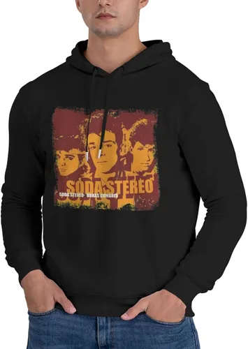 Vista 4 de Soda Stereo Obras Cumbres Boys Hoodie Sweatshirt Long Sleeve Casual Light Pullover Cotton Breathable Sweatshirt