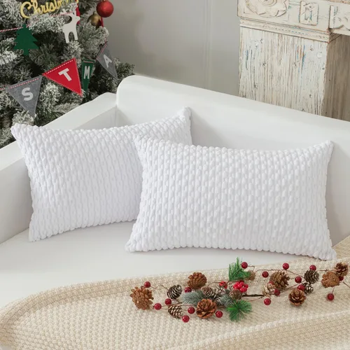 Vista 65 de Kevin Textile - Juego de 2 fundas de almohada de pana suave de 16 x 16 pulgadas, color verde aguamarina Fundas de almohada decorativas de pana