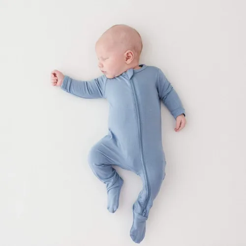 Vista 56 de KYTE BABY Pies unisex con cierre de cremallera, rayón hecho de bambú, 0-24 meses