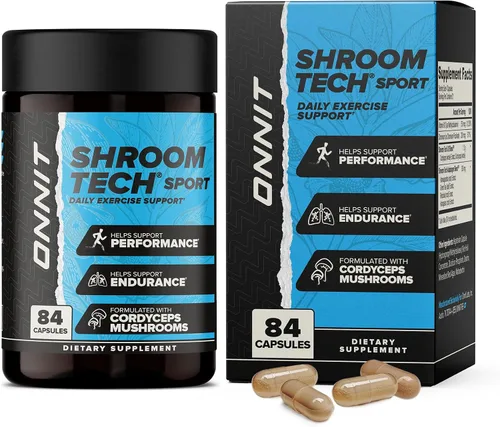 Vista 12 de ONNIT Shroom Tech Sport Cordyceps pre-entrenamiento sin cafeína, 28