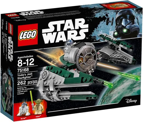 Vista 5 de LEGO Star Wars, juguete de Yoda Jedi con un Starfighter 75168 de Stars Wars