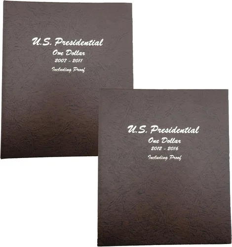 Vista 10 de Dansco Álbum Presidencial de Moneda del Dólar con Pruebas 2007-2011 Volumen 1#8184 con funda