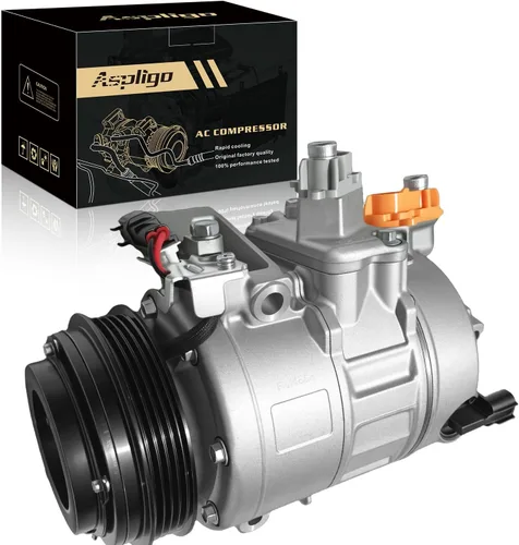 Vista 19 de Compresor de A/C con embrague compatible con Durango 2000-2003 4.7L 5.9L, para Dodge Dakota 2002-2003, para Ram 1500 2500 3500 2002-2003, CO 4854C