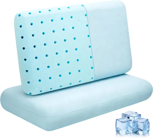 Vista 10 de HIMOON Almohadas de cama para dormir paquete de 4, juego de almohadas refrescantes de tamaño estándar de 4, funda de microfibra de alta gama