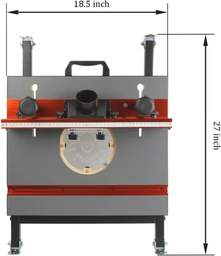 Vista 7 de Mesa de enrutador plegable con soporte ajustable