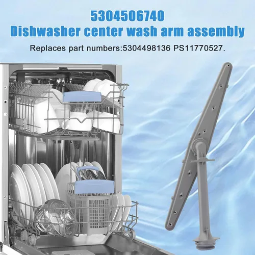Vista 5 de 5304506740 (AP6036364) Brazo rociador para lavavajillas, conjunto de brazo de lavado central compatible con Frigidaire, lavavajillas Ikea reemplaza