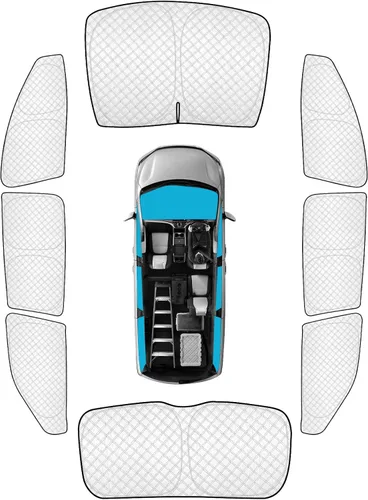 Vista 136 de KMF 6 piezas de parasoles gruesos para Mazda 3 Hatchback (No Sedán) 2014-2018 Accesorios, parasoles completos para parabrisas y ventanas de coche