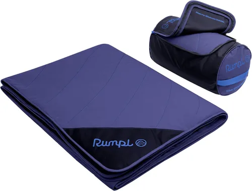 Vista 10 de Rumpl Overland Mat – Impermeable, cubierta y manta acolchada para el suelo, color cereza