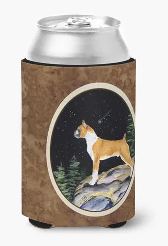 Vista 239 de Caroline's Treasures SS8447CC Starry Night English Bulldog - Enfriador para latas o botellas, lavable, funda plegable con aislamiento para bebidas