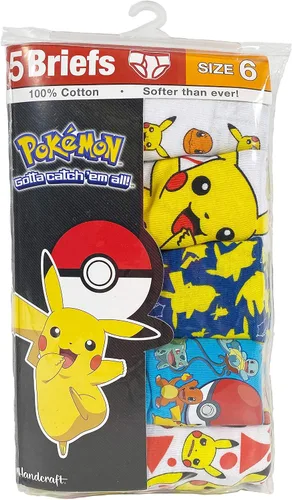 Vista 3 de Pokemon Multipacks de ropa interior para niños, Pokemon Paquete de 5 calzoncillos