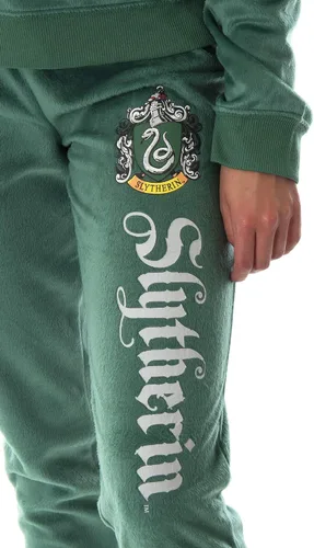 Vista 3 de Harry Potter Hogwart Castle House - Conjunto de pijama de forro polar para jóvenes, las 4 casas disponibles
