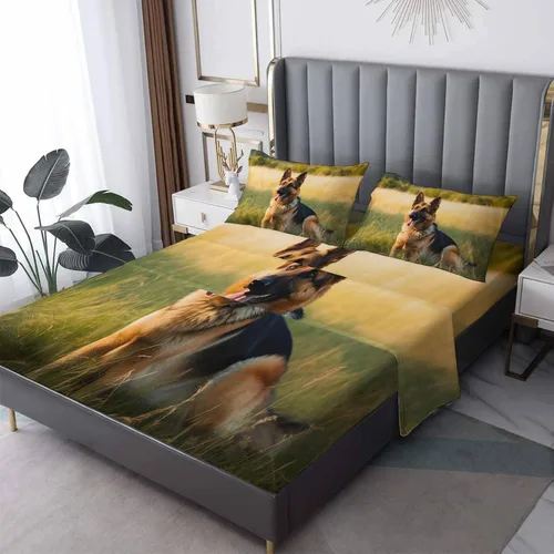 Vista 34 de Juego de sábanas tamaño individual: sábanas y fundas de almohada, sábanas y fundas de almohada, microfibra suave y bolsillo profundo y patrón sin