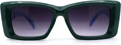 Vista 10 de SA106 Gafas de sol rectangulares de plástico biselado para mujer