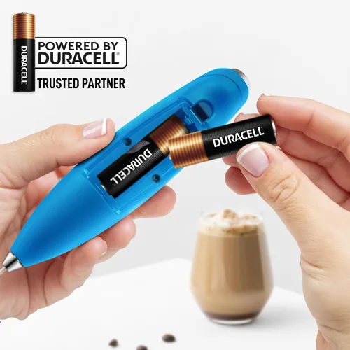 Vista 63 de Zulay Milk Boss Espumador de leche potente manual, hace espuma para latte, batidor para mezclar bebidas, café, miniespumador para capuchino, frappé