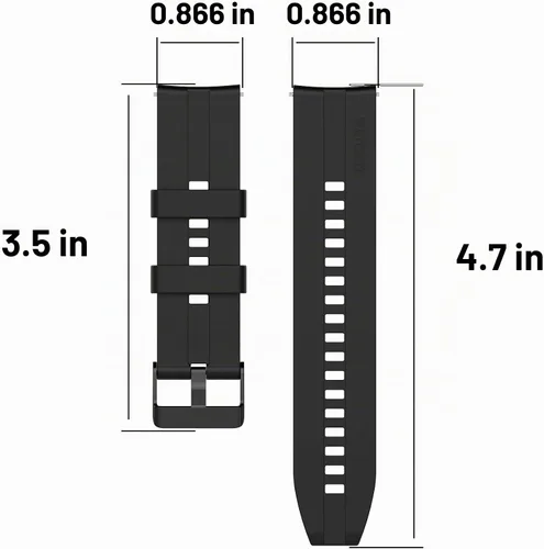 Vista 2 de FitTurn Correa compatible con Wahoo ELEMNT Rival Correas de repuesto de silicona para reloj inteligente Wahoo ELEMNT Rival Running/Multisport