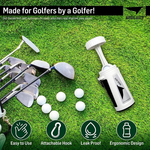 Vista 5 de Birdie Bath Portable Golf Ball Cleaner - Ultimate Personal Golf Ball Washer