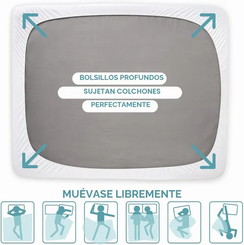 Vista 4 de Bare Home Cubrecolchón acolchado (individual) – Funda de colchón refrescante – Fácilmente lavable – Funda elástica ajustable para colchón – Elástico