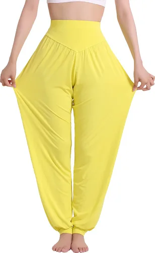 Vista 4 de Marca Hoerev pantalones de modal y elastano súper suave para yoga y pilates.