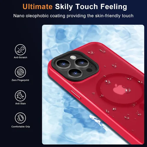 Vista 595 de MOCCA - Funda magnética resistente para iPhone XR de 6.1 pulgadas, compatible con MagSafe, funda con protección contra caídas de grado militar