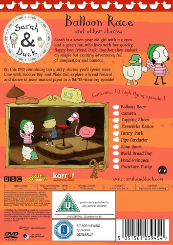 Vista 2 de Sarah & Duck - Balloon Race and Other Stories DVD