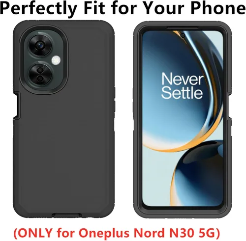 Vista 7 de Funda protectora resistente para Oneplus Nord N30 5G, resistente a prueba de golpes, a prueba de polvo, 3 en 1, para Oneplus Nord N30/CE 3 Lite 5G