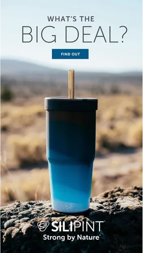 Vista 5 de Silipint: Vasos de silicona con pajita de 32 onzas: paquete de 2 vasos Moon Beam – Vaso irrompible reutilizable, flexible, sostenible