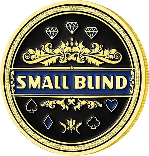 Vista 5 de LuluCircle Botón de distribuidor, ciega pequeña, ciega grande, guardia de póquer, regalos de póquer para hombres, accesorios de póquer