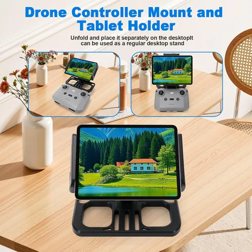 Vista 7 de Soporte universal ajustable de 4.7-12.9 pulgadas compatible con Dji Mavic 2/Zoom/Pro Mini 2/2S/SE, Air 2/2S, Pro/Spark/ZINO, clip de teléfono