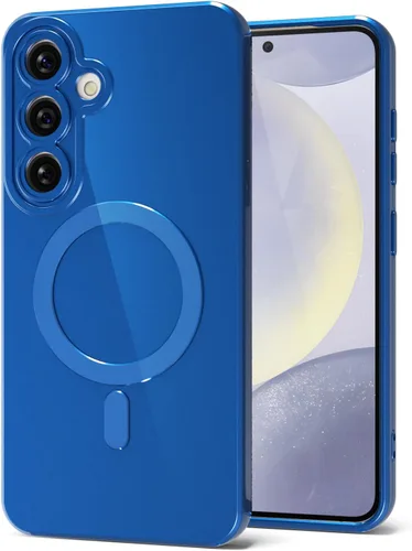Vista 35 de Svanove Funda magnética de silicona para Samsung Galaxy S22, compatible con Magsafe, bonita funda para mujer, goma de gelatina brillante delgada