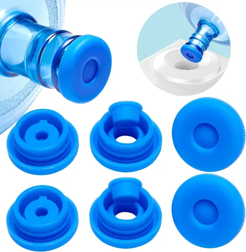 Vista 9 de Tapa reutilizable para jarra de agua de 3 y 5 galones, tapas de botellas de agua para botellas de 2.165 in, tapas de silicona antiderrames