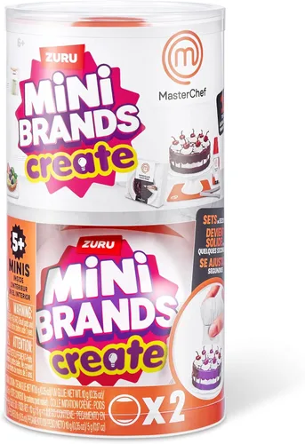 Vista 2 de Master Chef Mini Brands Series 1 (paquete de 2) - Colecciona y crea 11 platos MasterChef, juego de resina de bricolaje, coleccionable no comestible