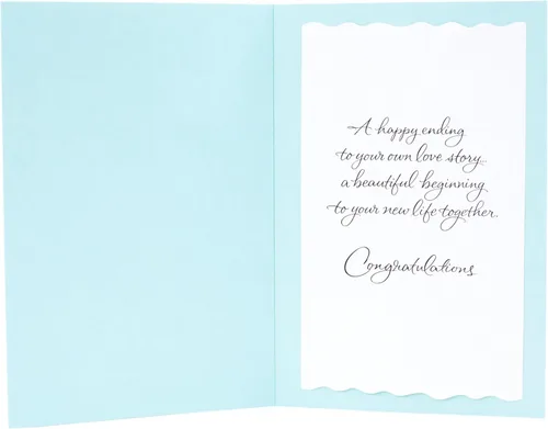 Vista 2 de Tarjeta de boda Hallmark Signature (novia y novio)