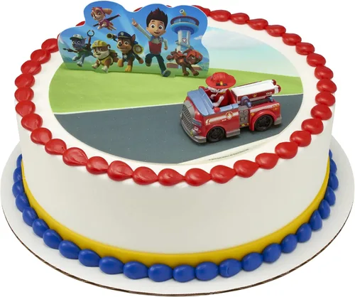Vista 5 de Paw Patrol Just Yelp for Help Marshall - Decoración para tartas Juego