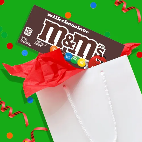 Vista 6 de M&M'S Caja de dulces de chocolate con leche, 3.10 onzas, paquete de 12